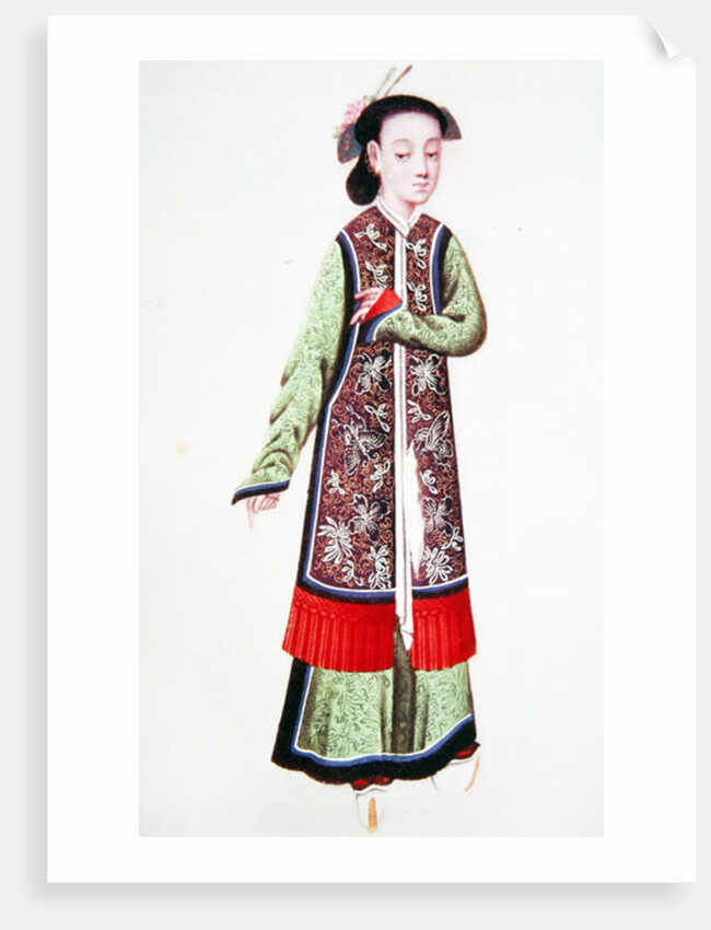 Japanese empress in imperial costume by Japanese School