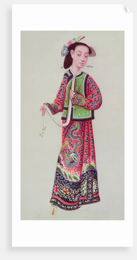 Japanese empress in imperial costume by Japanese School