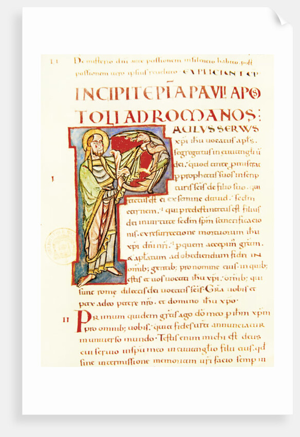 Title page of Saint Paul's Letter to the Romans by French School