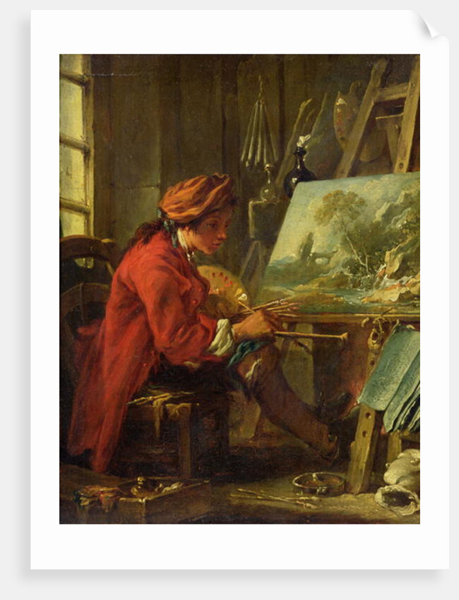 The Painter in his Studio by Francois Boucher