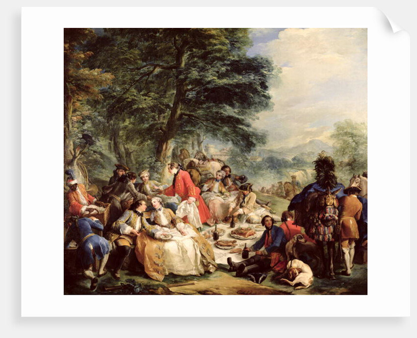 The Hunt Lunch, 1737 by Carle van Loo