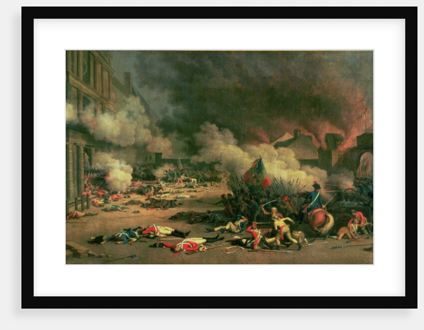 The storming of the Tuileries Palace on 10 august 1792, 1793 by Jean Duplessi-Bertaux