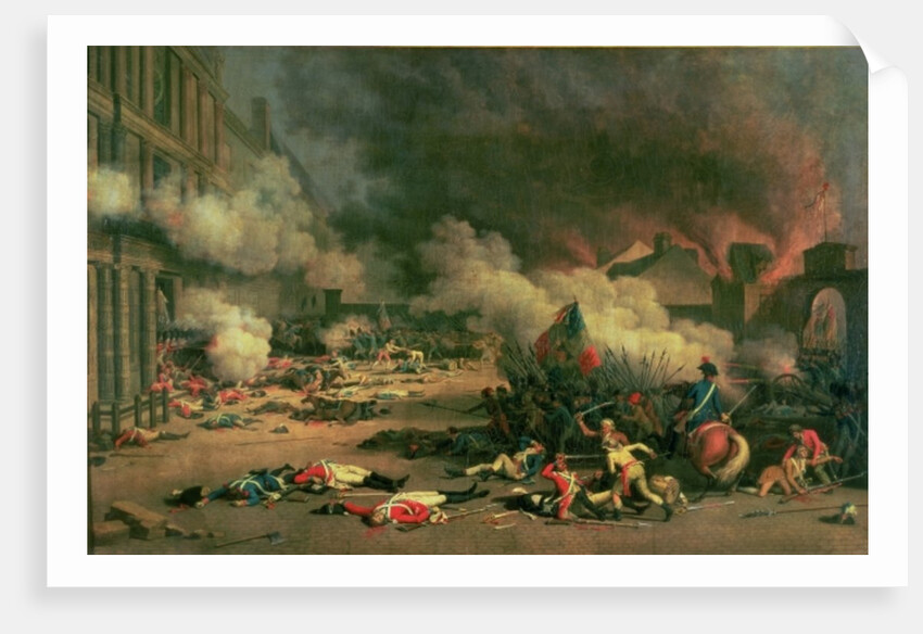 The storming of the Tuileries Palace on 10 august 1792, 1793 by Jean Duplessi-Bertaux