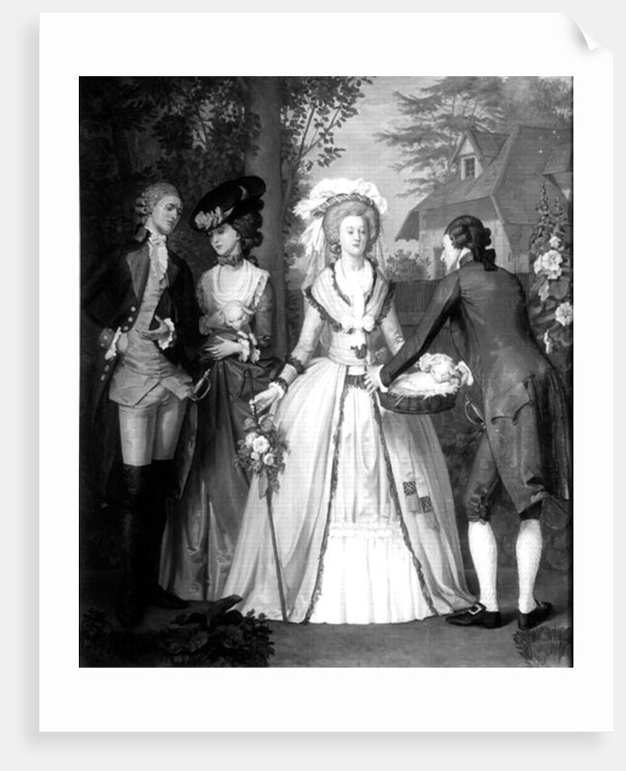 Marie-Antoinette of Habsbourg-Lorraine, Queen of France and Navarre, as a Shepherdess at Trianon by Alfred Wilson Cox