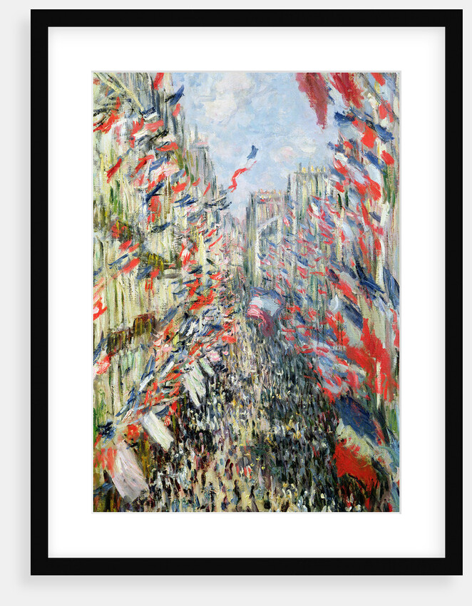 The Rue Montorgueil, Paris, Celebration of June 30, 1878 by Claude Monet
