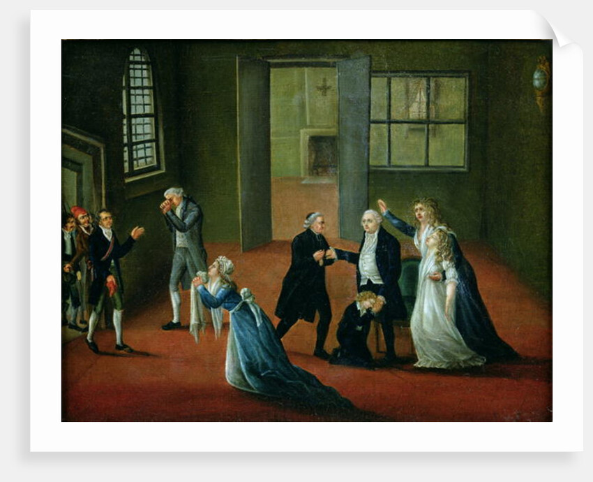 Louis XVI Bidding Farewell to his Family, 20th January 1793 by French School