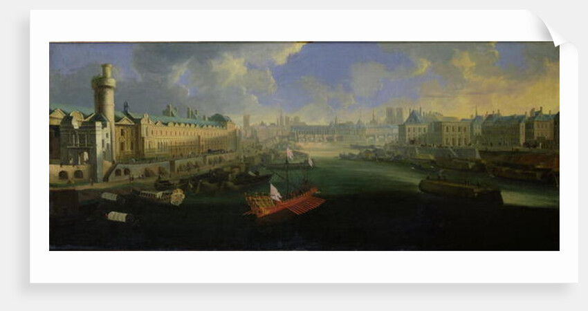The River Seine, View of the Pont Neuf, The Louvre and the College Mazarin, c.1665 by French School
