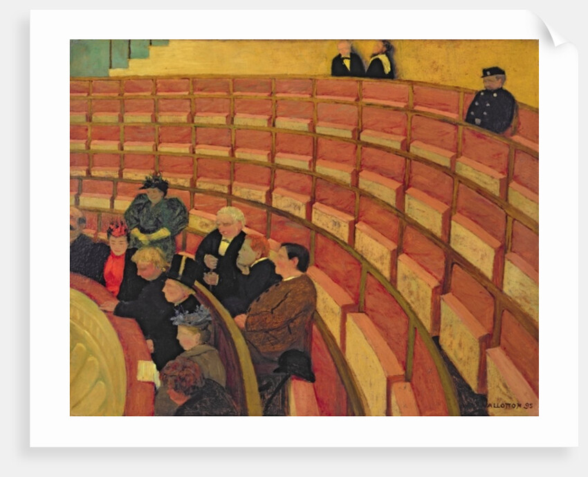 The Upper Circle at the Theatre du Chatelet, 1895 by Felix Edouard Vallotton