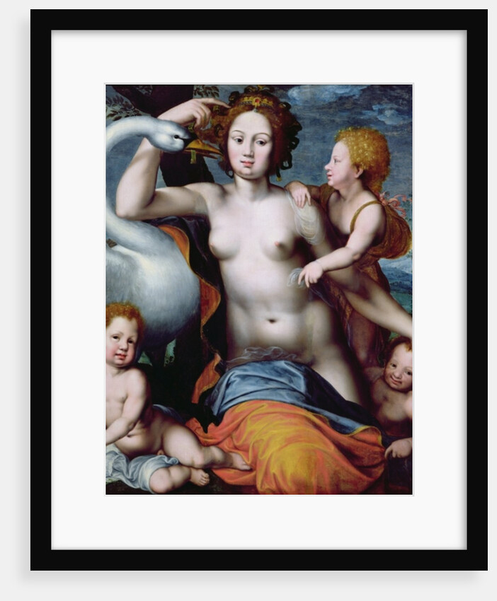 Leda and the Swan by Vincent Sellaer