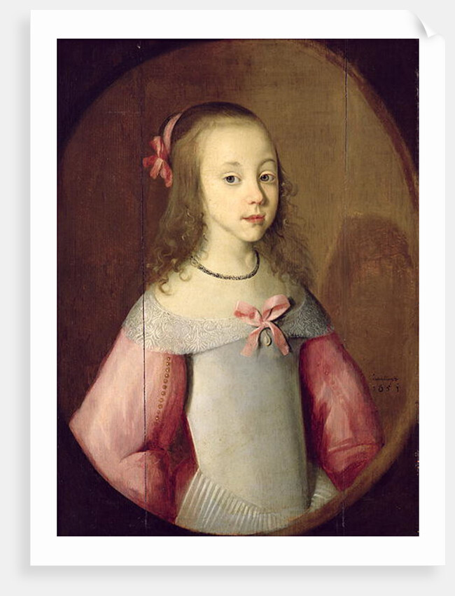 Portrait of a Young Girl, 1651 by C. Hastenburg