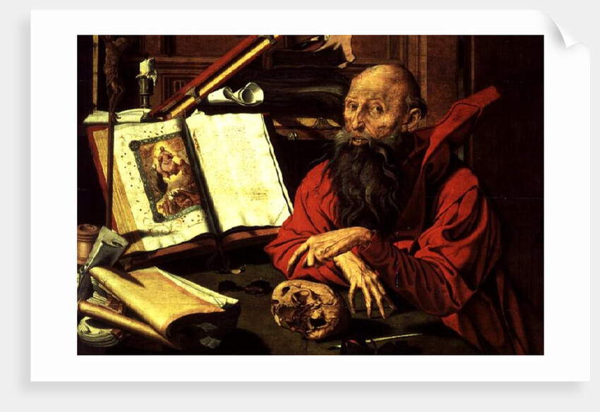 St. Jerome in Meditation by Marinus van Reymerswaele