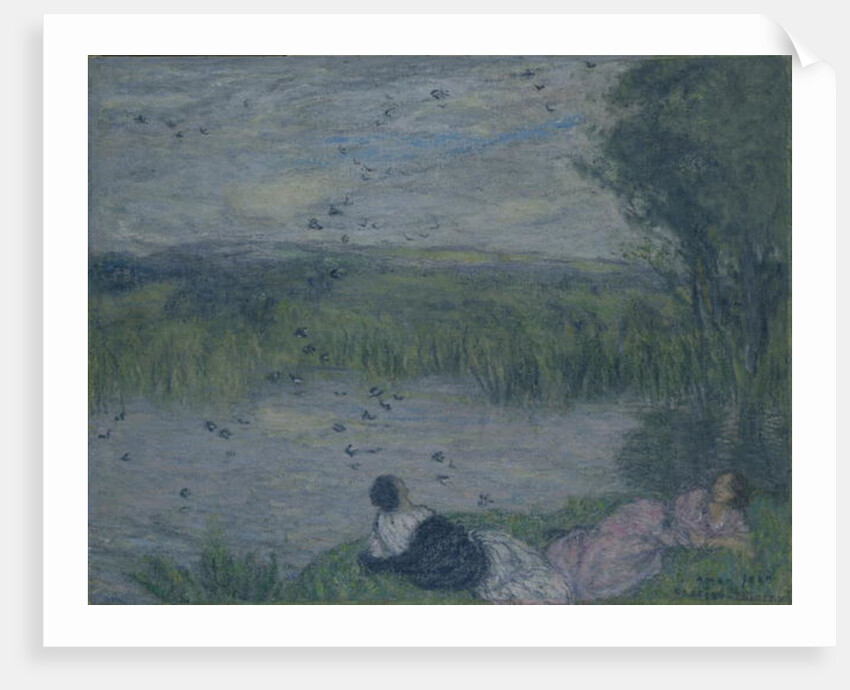 Swallows by Edmond-Francois Aman-Jean