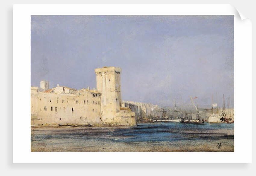 Marine Fortress, 19th century by Louis Eugene Gabriel Isabey