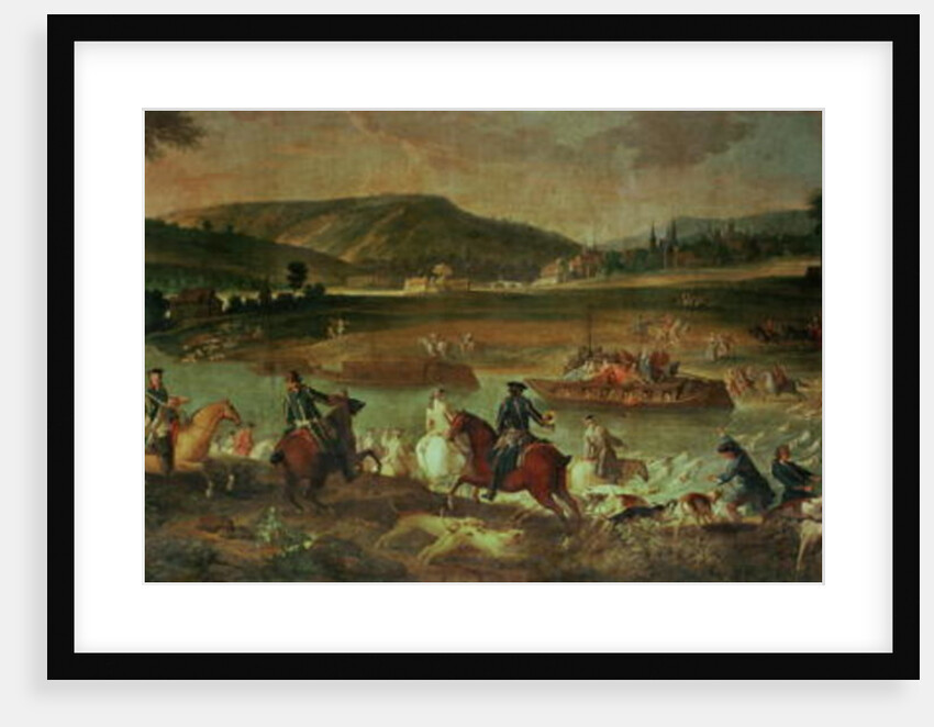 Stag Hunt in the Oise in Sight of Compiegne, near Royallieu, 1737 by Jean-Baptiste Oudry