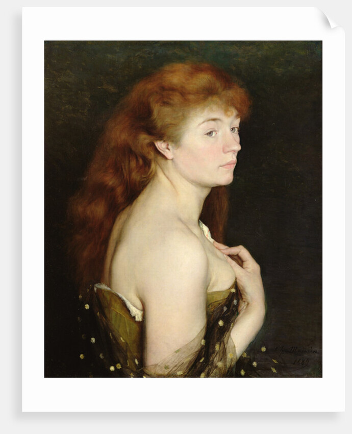 Portrait of a Young Red Haired Woman, 1889 by Charles Maurin