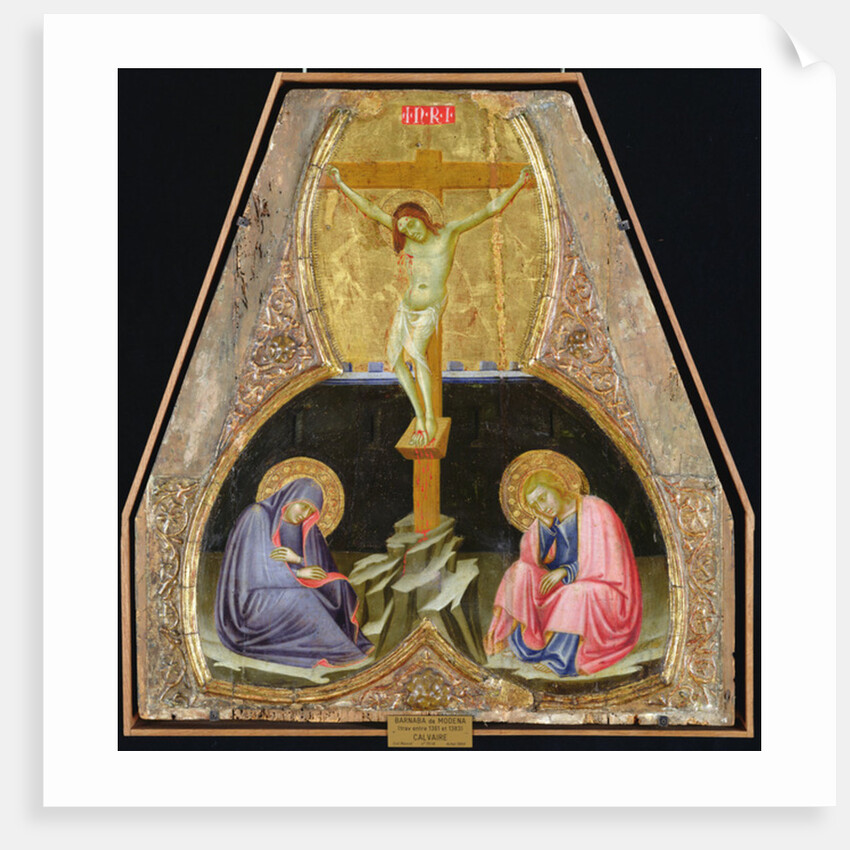 Crucifixion with the Virgin and St. John the Baptist by Barnaba da Modena