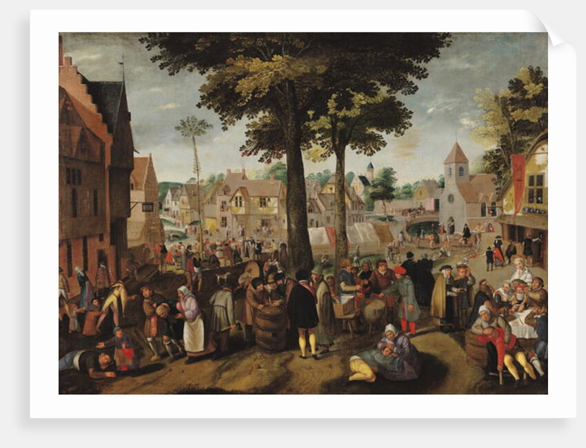The Flemish Fair by Marten van Cleve