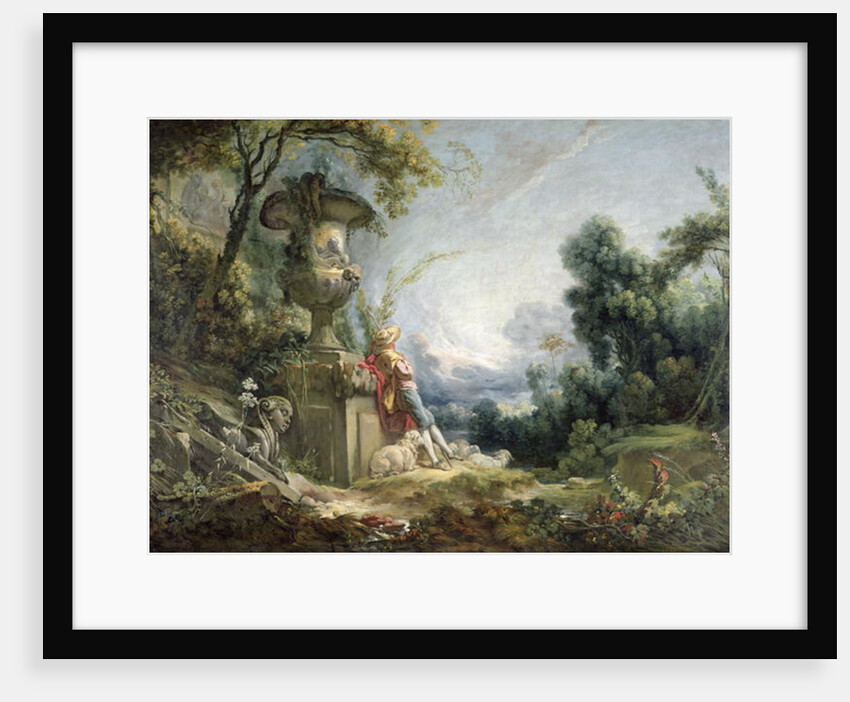 Pastoral Scene, or Young Shepherd in a Landscape by Francois Boucher