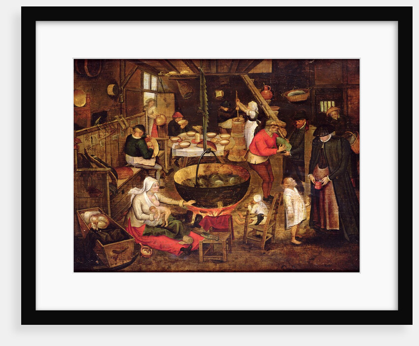 Kitchen Interior by Pieter the Elder (after) Bruegel