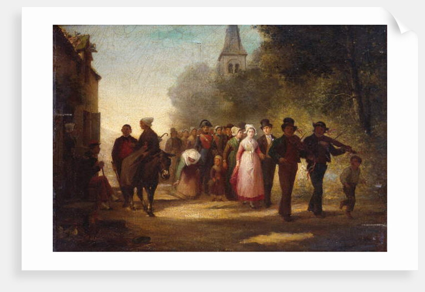 The Village Marriage, 1872 by Charles Marie Lhuillier