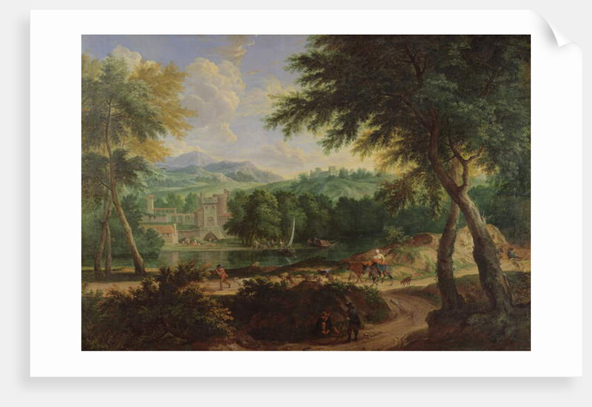 Landscape with a Flock of Sheep by Cornelis Huysmans