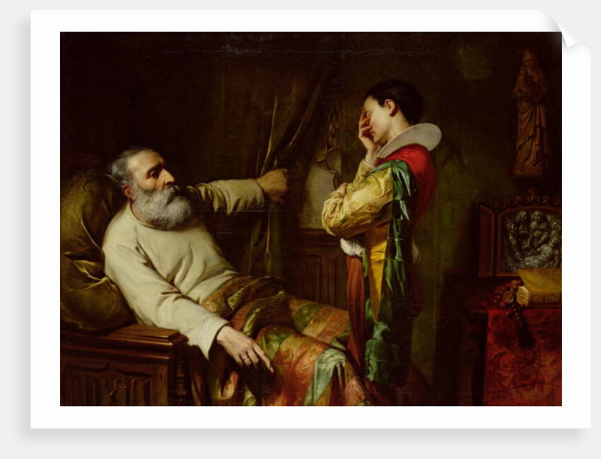 The Last Moments of Christopher Columbus 1870 by Claude Jacquand