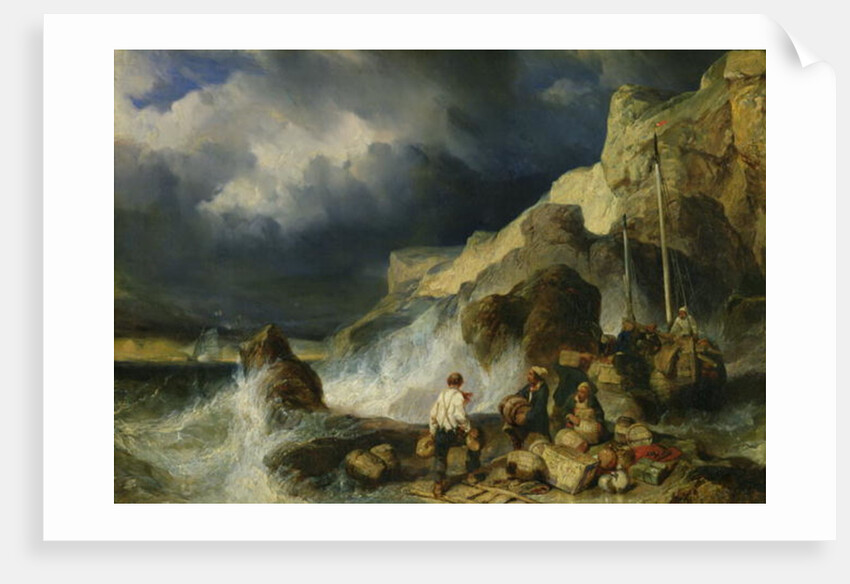The Onslaught of the Smugglers, c.1837 by Louis Eugene Gabriel Isabey