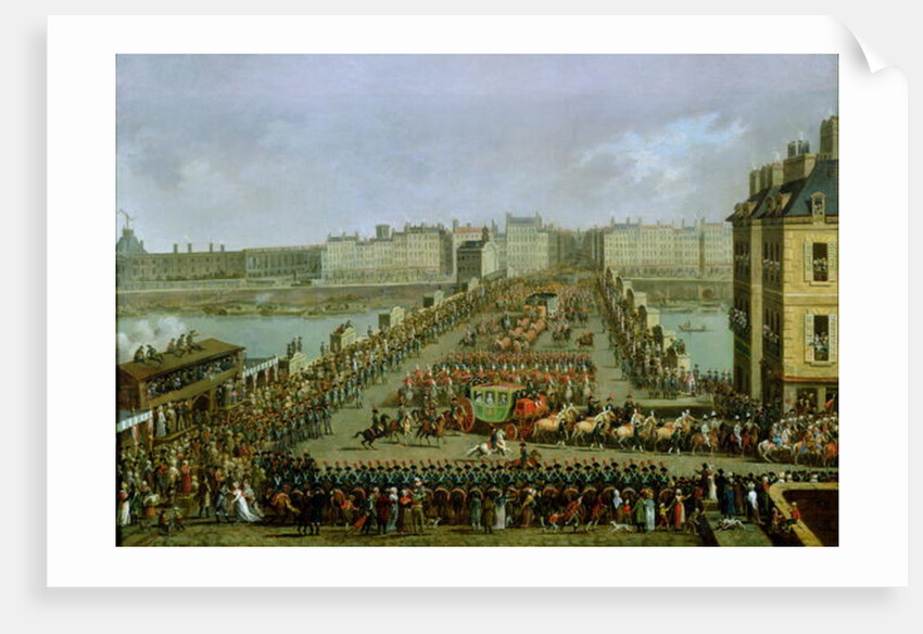 The Imperial Procession Returning to Notre Dame for the Sacred Ceremony of 2nd December 1804, Crossing the Pont-Neuf by Jacques Bertaux