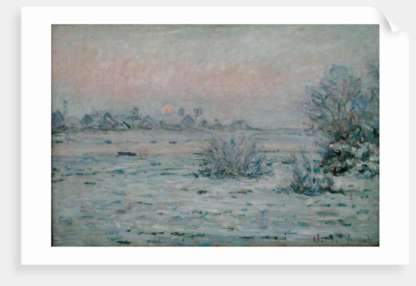 Snowy Landscape at Twilight, 1879-80 by Claude Monet