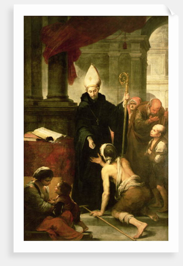 St. Thomas of Villanueva Distributing Alms, 1678 by Bartolome Esteban Murillo