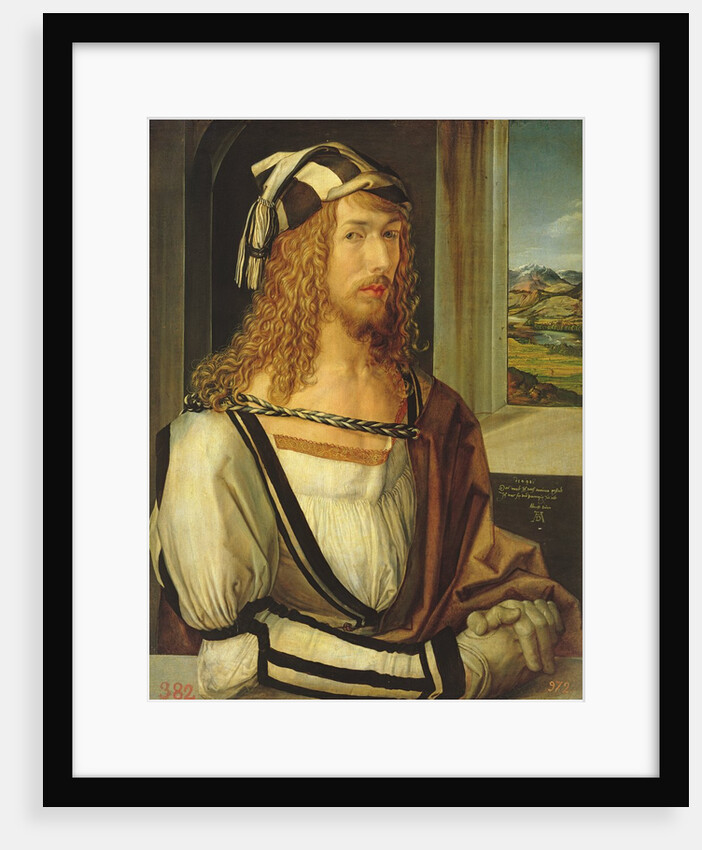 Self Portrait with Gloves, 1498 by Albrecht Dürer or Duerer