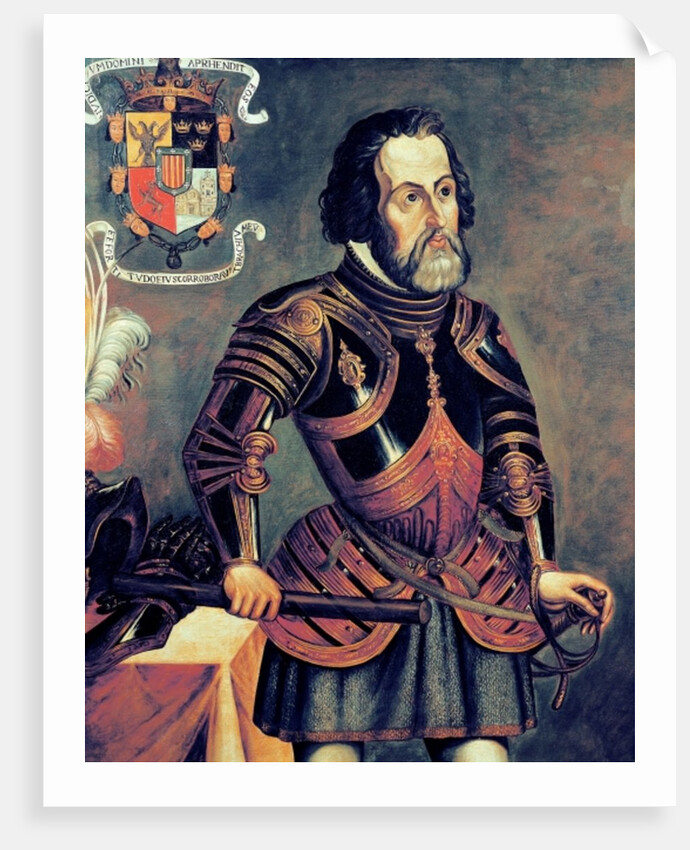 Hernando Cortes by Master of Saldana