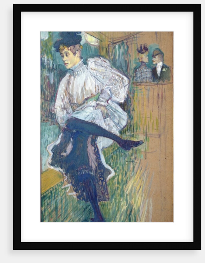 Jane Avril Dancing, c.1892 by Henri de Toulouse-Lautrec