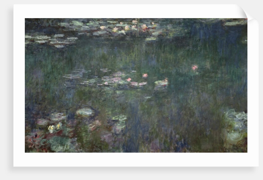 Waterlilies: Green Reflections, 1914-18 by Claude Monet