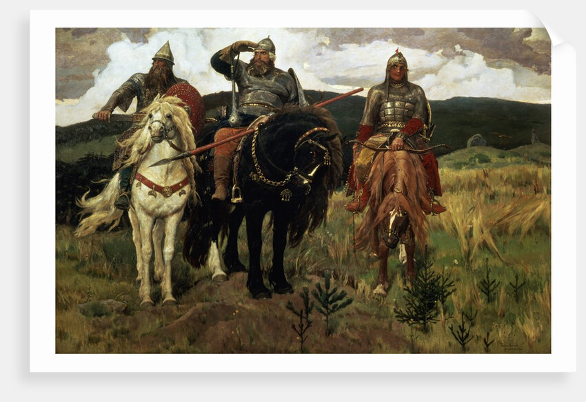 Warrior Knights, 1881-98 by Victor Mikhailovich Vasnetsov
