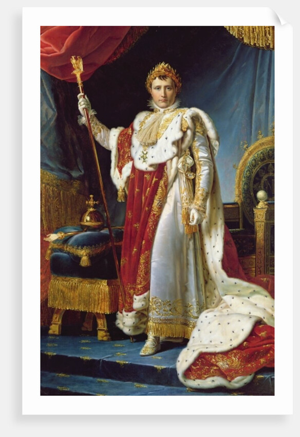 Napoleon I in his coronation robe, c.1804 by Francois Pascal Simon Baron Gerard