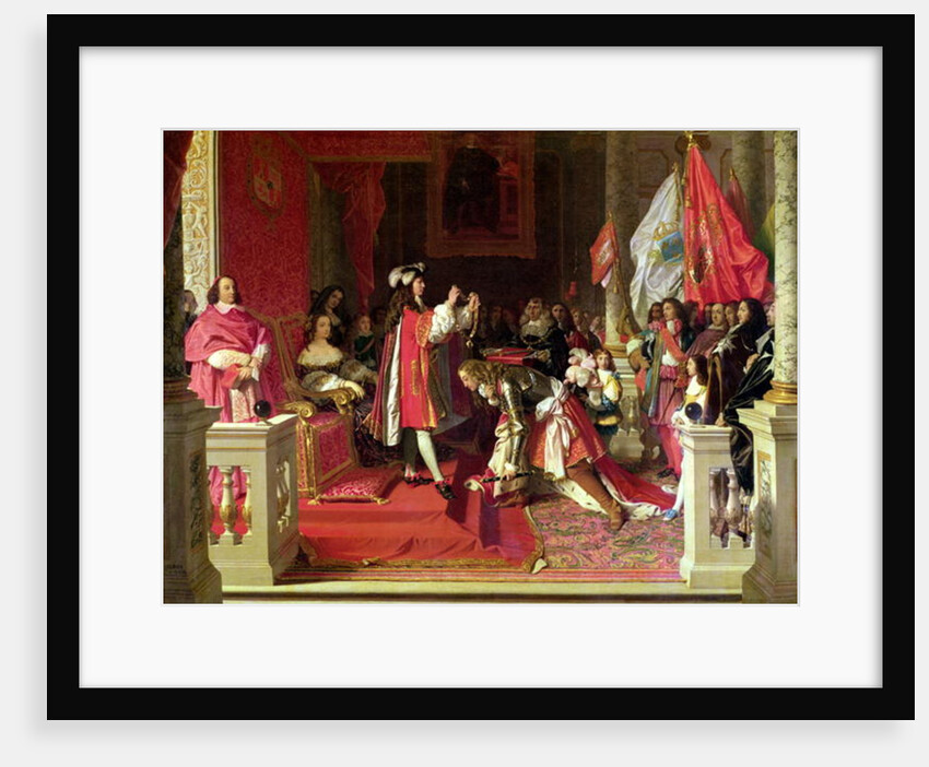 Philip V of Spain making Marshal James Fitzjames, Duke of Berwick, a Cavalier of the Golden Fleece after the Battle of Almansa, 1818 by Jean Auguste Dominique Ingres