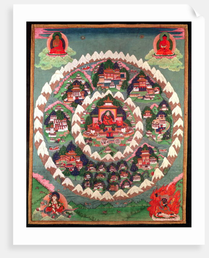 The Paradise of Shambhala, Tibetan Banner by School Tibetan