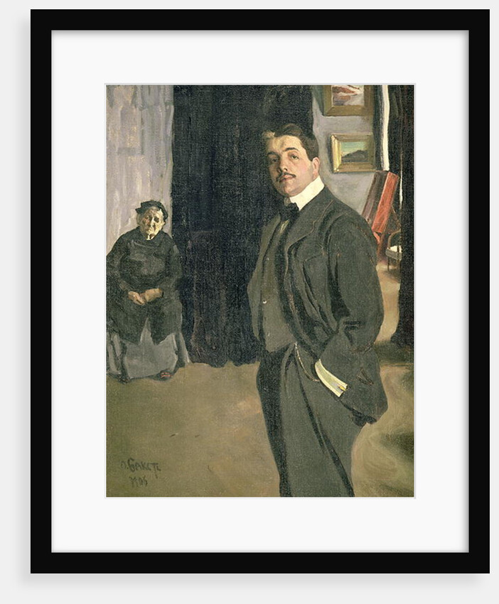 Portrait of Sergei Pavlovich Diaghilev with his Nurse, 1906 by Leon Bakst