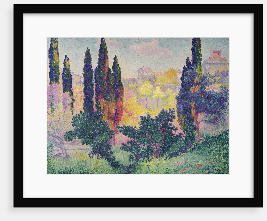 The Cypresses at Cagnes, 1908 by Henri-Edmond Cross