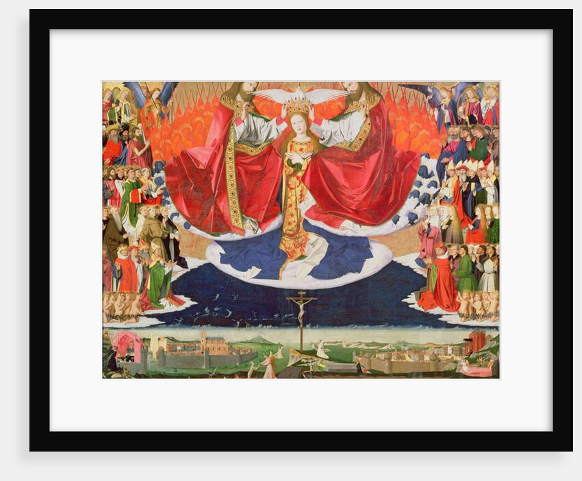 The Coronation of the Virgin, completed 1454 by Enguerrand Quarton