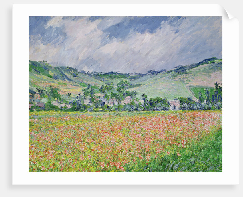 The Poppy Field near Giverny, 1885 by Claude Monet