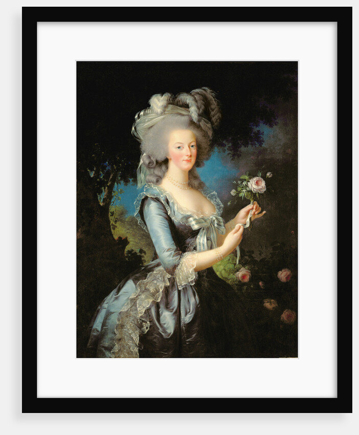 Marie Antoinette with a Rose, 1783 by Elisabeth Louise Vigee-Lebrun
