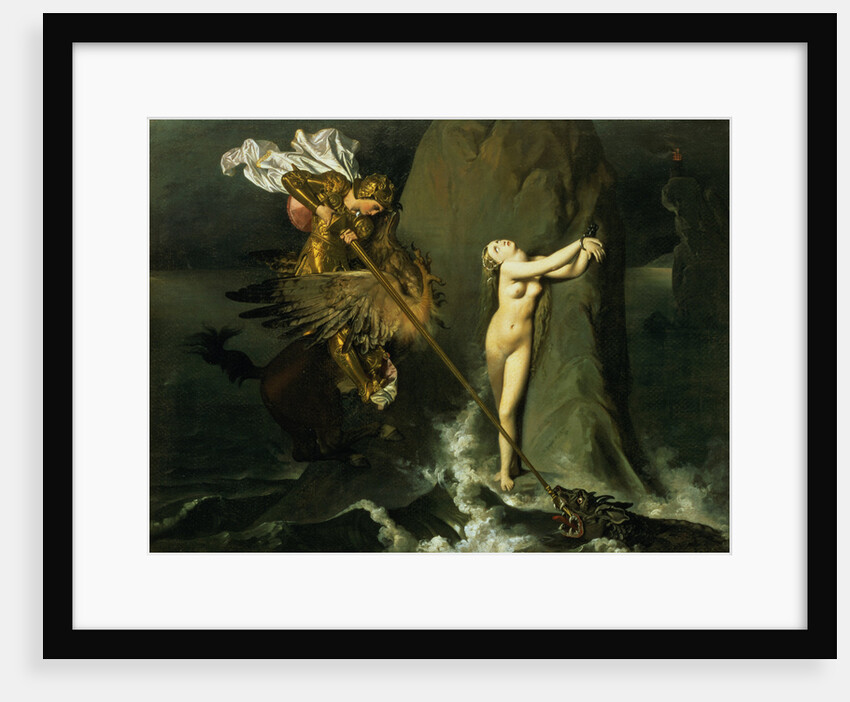 Ruggiero Rescuing Angelica, 1819 by Jean Auguste Dominique Ingres