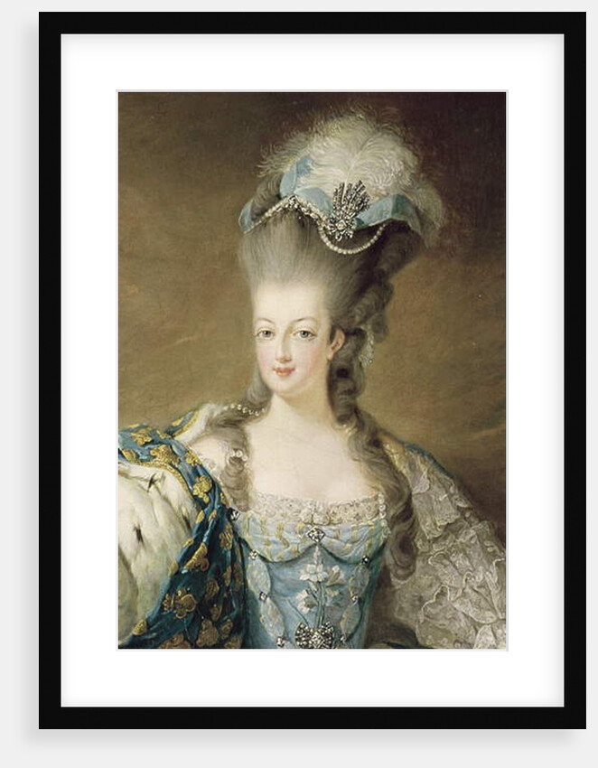 Portrait of Marie Antoinette Queen of France, detail, 1775 by Jean-Baptiste Andre Gautier D'Agoty