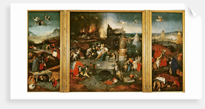 Triptych: The Temptation of St. Anthony by Hieronymus Bosch