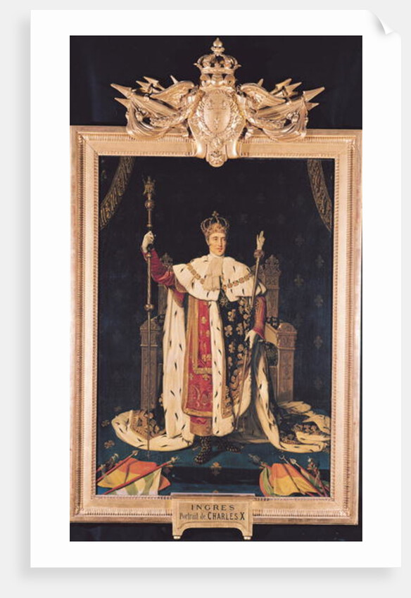 Portrait of Charles X in Coronation Robes, 1829 by Jean Auguste Dominique Ingres