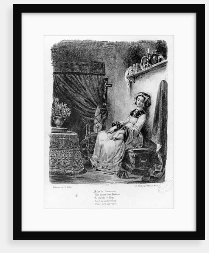Marguerite in her Room by Ferdinand Victor Eugene Delacroix