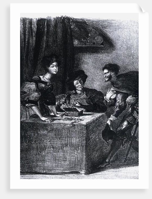 Mephistopheles, Martha and Marguerite by Ferdinand Victor Eugene Delacroix