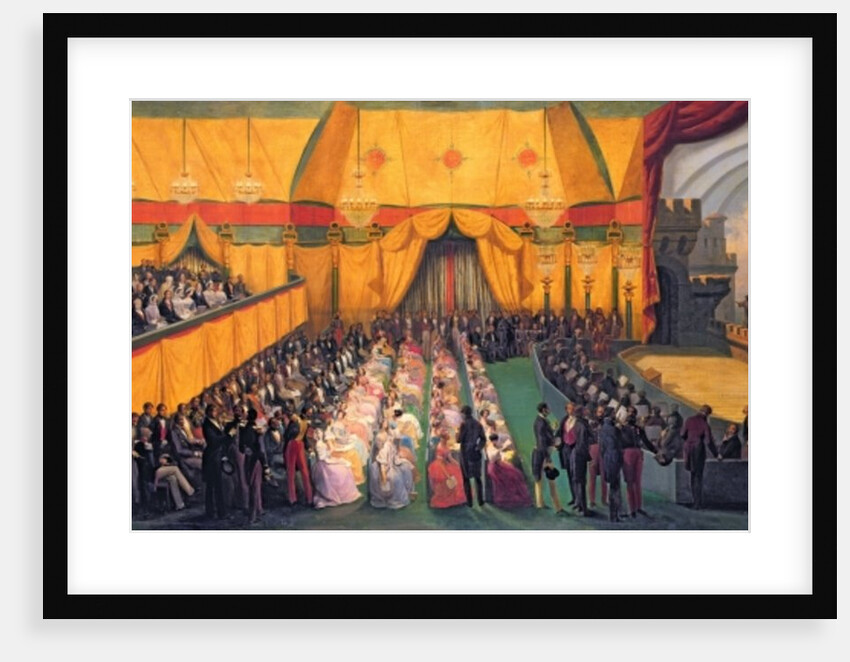 Production of `Richard the Lionheart' by Andre Ernest Modeste Gretry for Queen Victoria, at Chateau d'Eu, September 1845 by Nicolas & Dauzats A. Gosse
